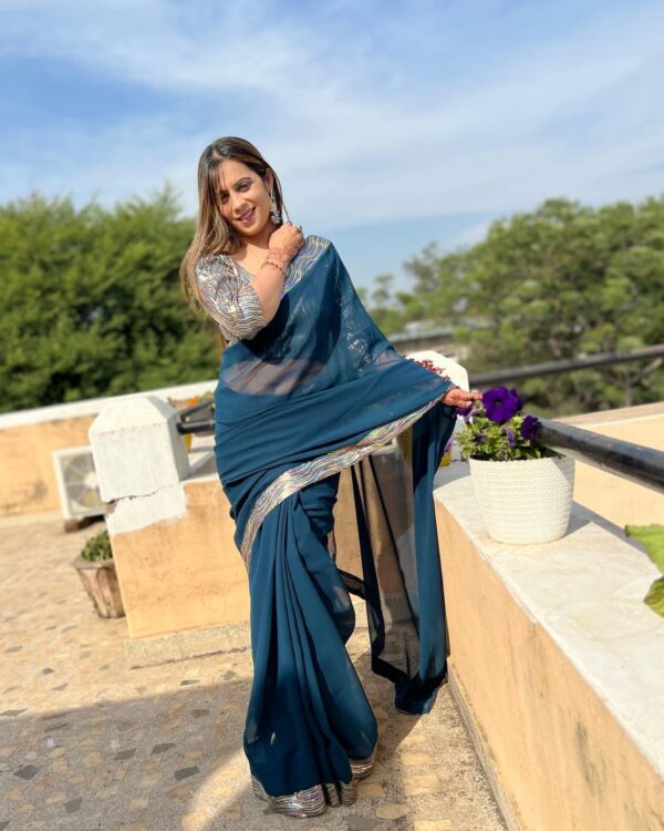 Blue Saree