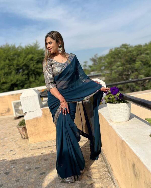 Blue Saree