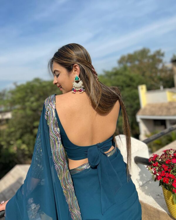 Blue Saree