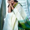 Traditional Festival White Saree