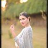 Sequence Wedding Party Grey Saree