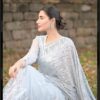 Sequence Wedding Party Grey Saree