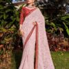 Weaving White Saree with Work Border
