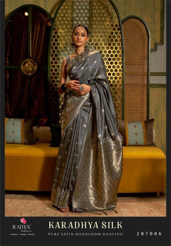 Wedding Bollywood Grey Saree