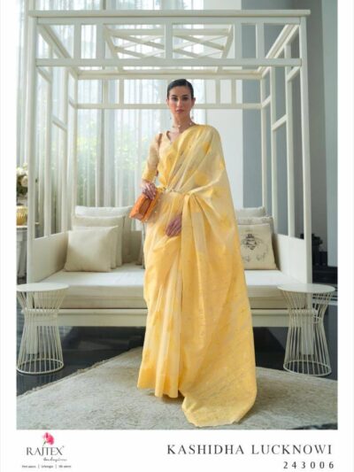 Traditional Design Silk Yellow Saree