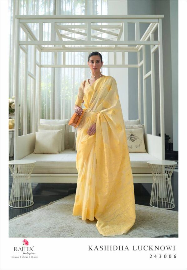 Traditional Design Silk Yellow Saree