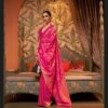 Designer Silk Pink Saree