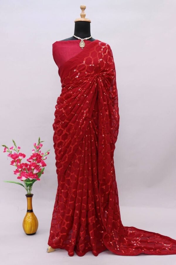 Red Wedding Saree