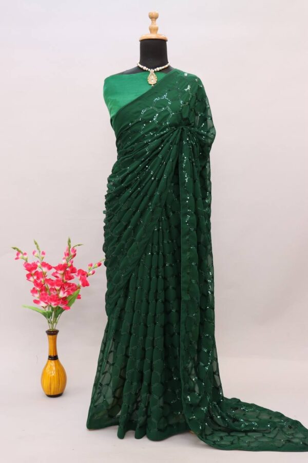 Green Formal Saree