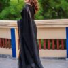Stylish Sequence Border Black Saree
