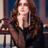 Stylish Sequence Border Black Saree