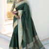 Formal Silk Green Saree with Beautiful border