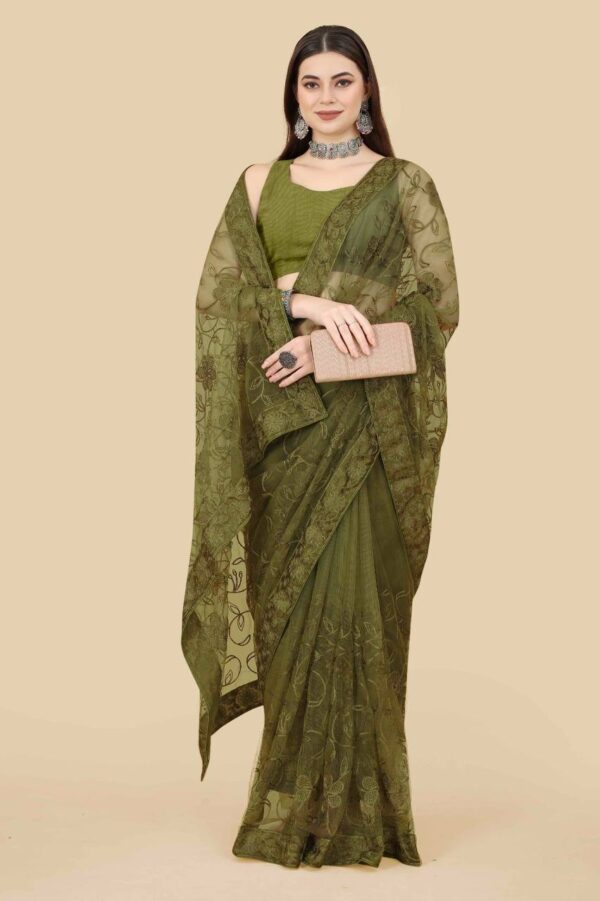 Green Stylish Saree