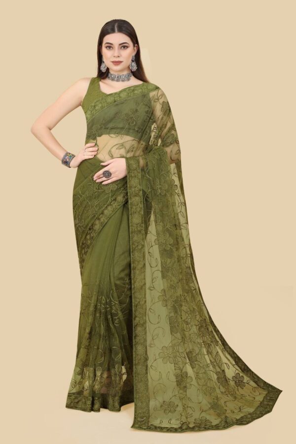 Green Online Saree