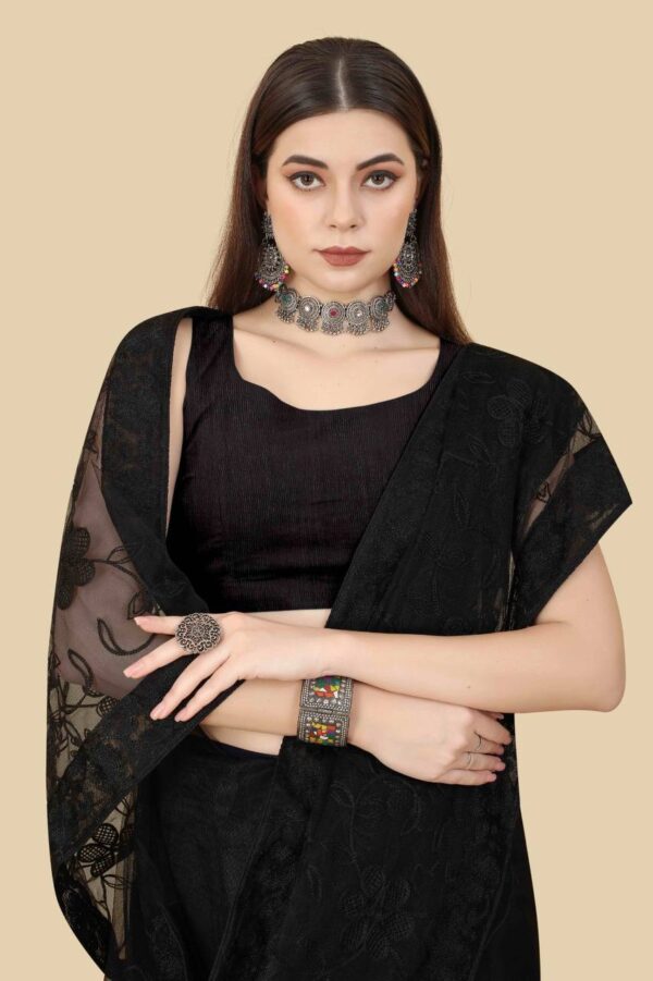 Black Royal Wedding Saree