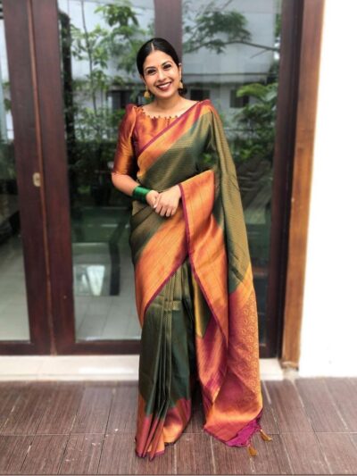 Traditional Silk Green Saree