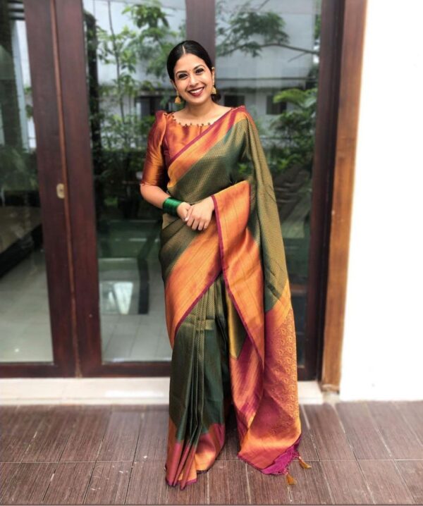 Traditional Silk Green Saree