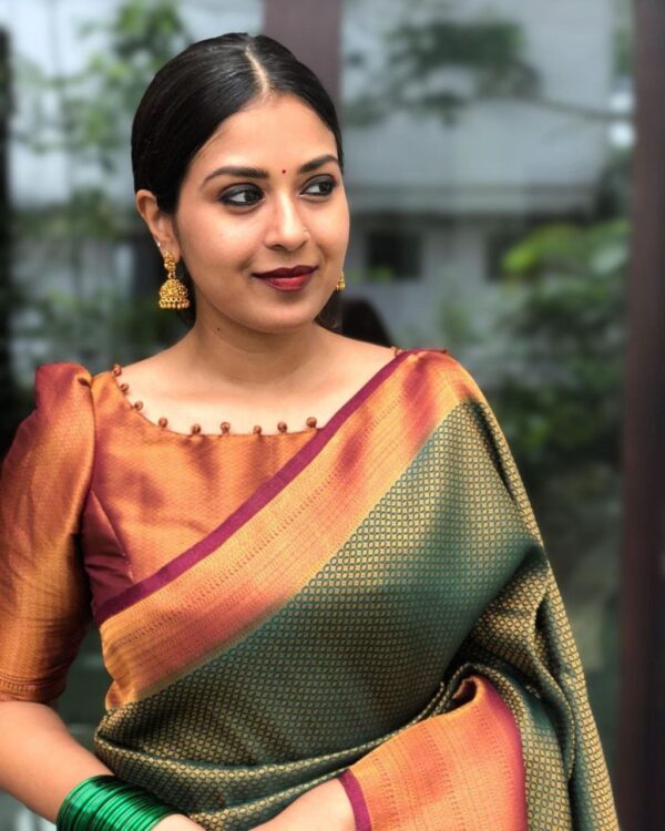 Traditional Silk Green Saree