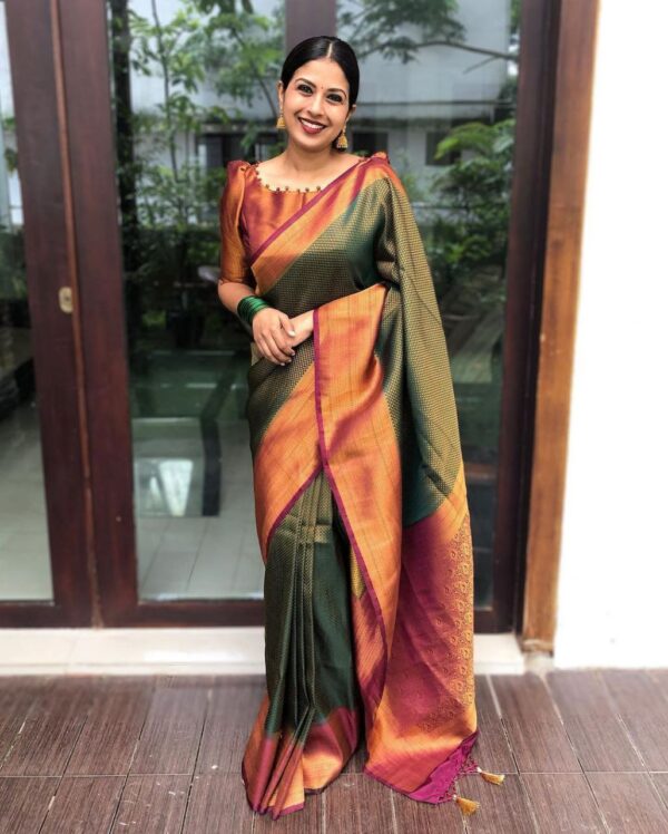 Traditional Silk Green Saree