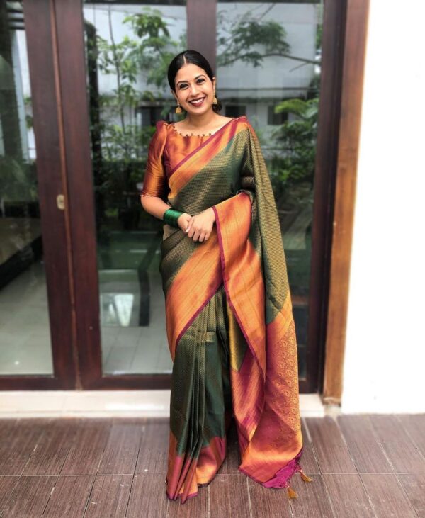 Traditional Silk Green Saree