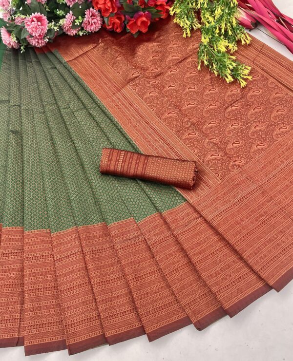 Traditional Silk Green Saree