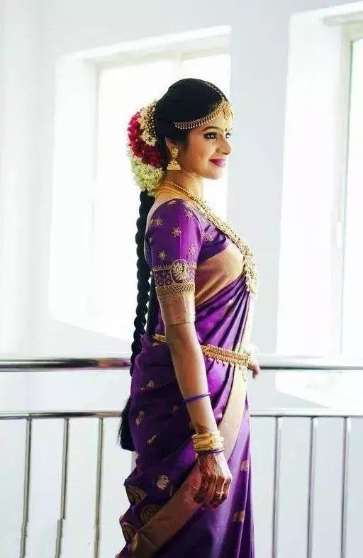 Traditional Wedding Purple Saree