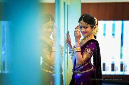Traditional Wedding Purple Saree