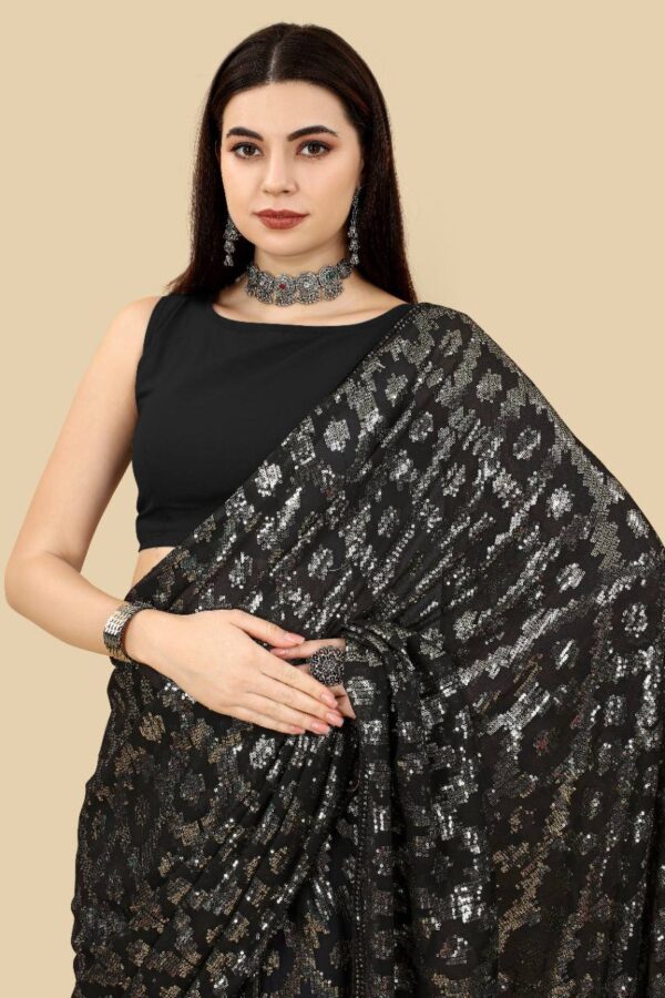 Black Fancy Saree