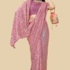 Buy Pink Wedding Satin Silk Sarees