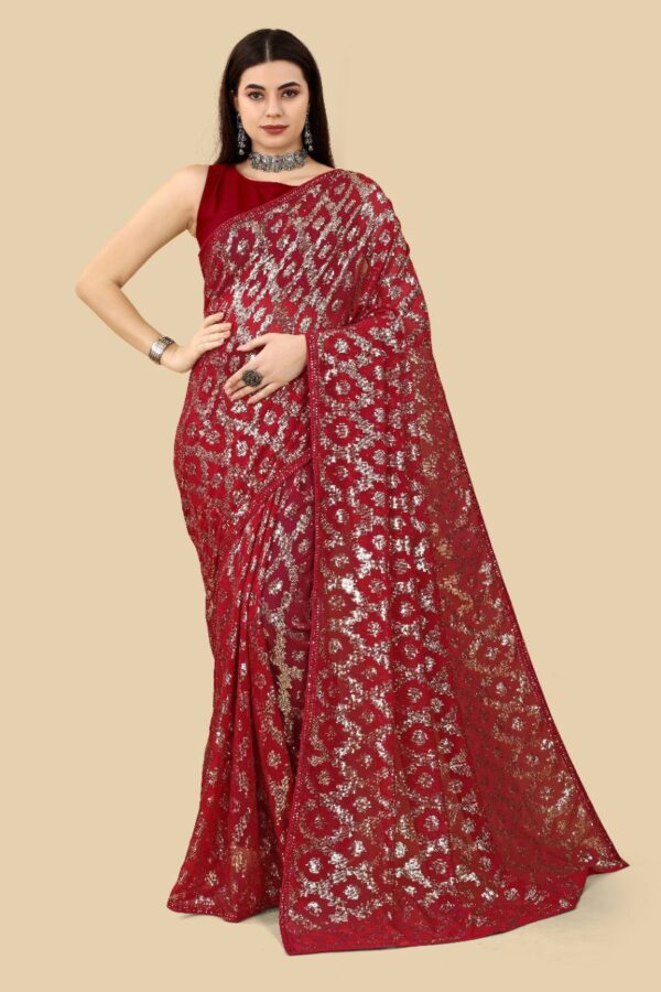 Buy Sequence Indian Wedding Saree