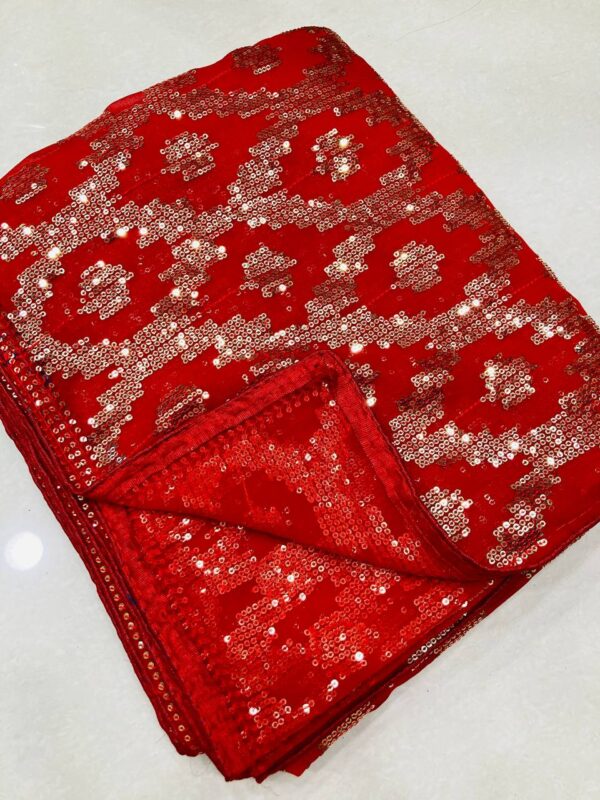 Red Party Wear Saree