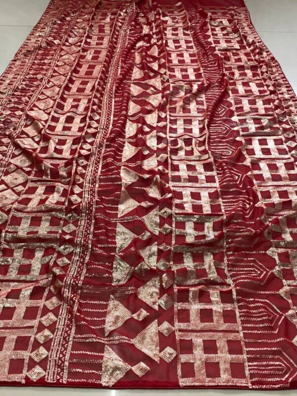 Maroon Bollywood Saree