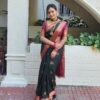 Traditional Banarasi Silk Green Saree