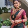 Traditional Banarasi Silk Green Saree
