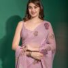 Wedding Georgette Sequence Pink Saree