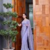 purple Saree