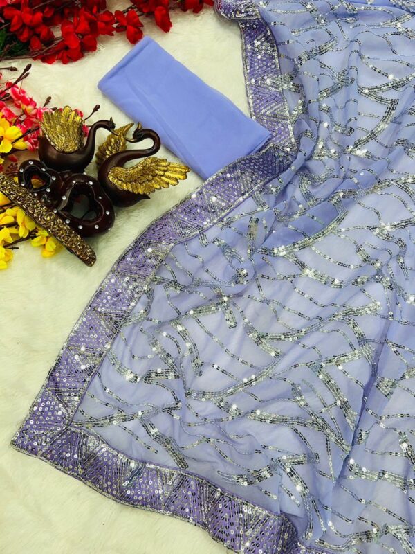 purple Saree