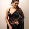 Black Saree with Fancy Sequence Work