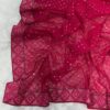 Sequence Work Pink Saree with Lace Border