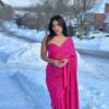 Bollywood Party Sequence Pink Saree