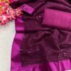Wedding Sequence Work Purple Saree