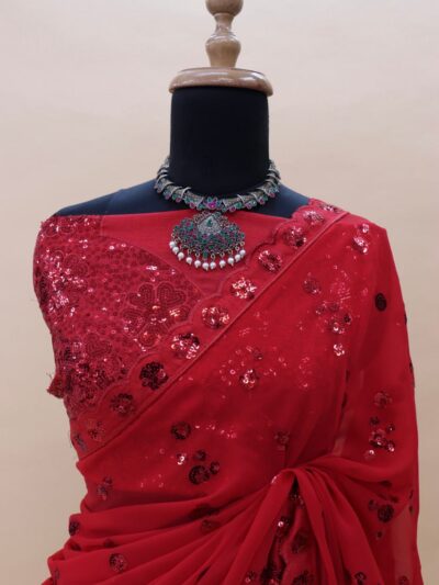 Red Stylish Saree