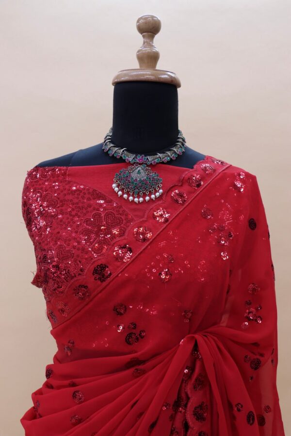 Red Stylish Saree