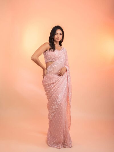 Buy Stylish Embroidery Sequence Saree