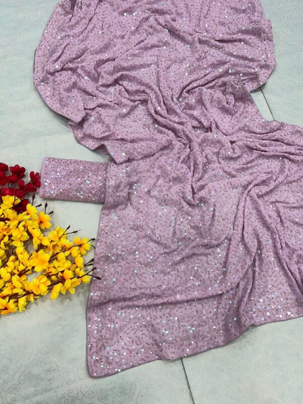 purple Saree