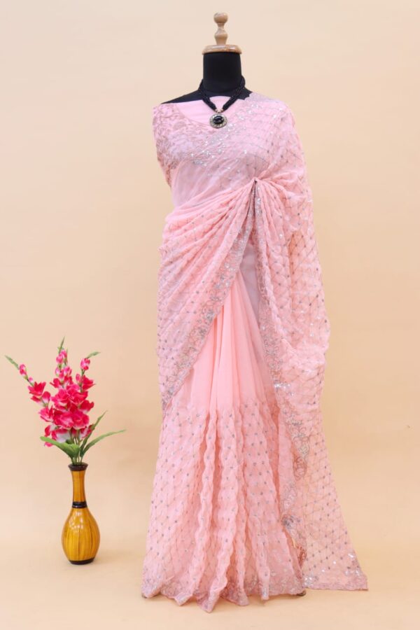Pink Bollywood Saree
