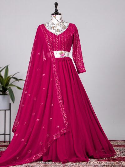 Pink Lehenga Choli Heavy Work Blouse