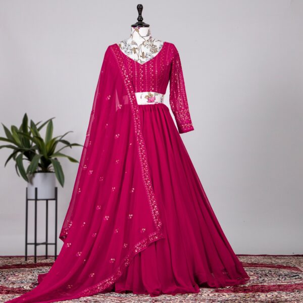 Pink Lehenga Choli Heavy Work Blouse