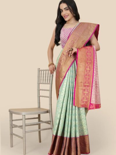 Buy Pista Online Silk Saree Shopping