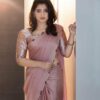 Wedding Silk Work Multi Color Saree